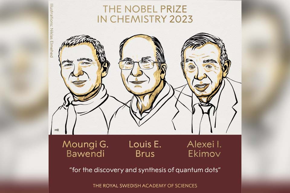 Trio leva Nobel de Química por pesquisa sobre pontos quânticos