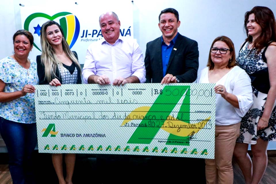 Fundo Municipal dos Direitos da Criança e do Adolescente recebe R$ 50 mil 