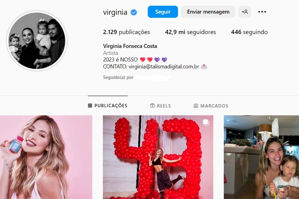 Virginia Fonseca comemora 43 milhões de seguidores, mas recebe 'unfollows' e volta à casa dos 42