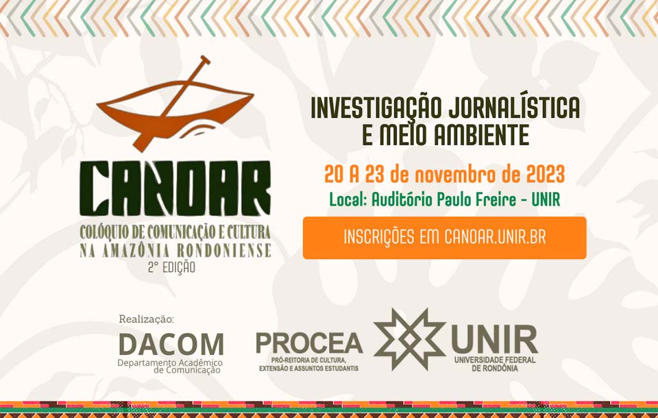 Curso de Jornalismo da UNIR realiza segunda edição do CANOAR entre os dias 20 e 23 de novembro