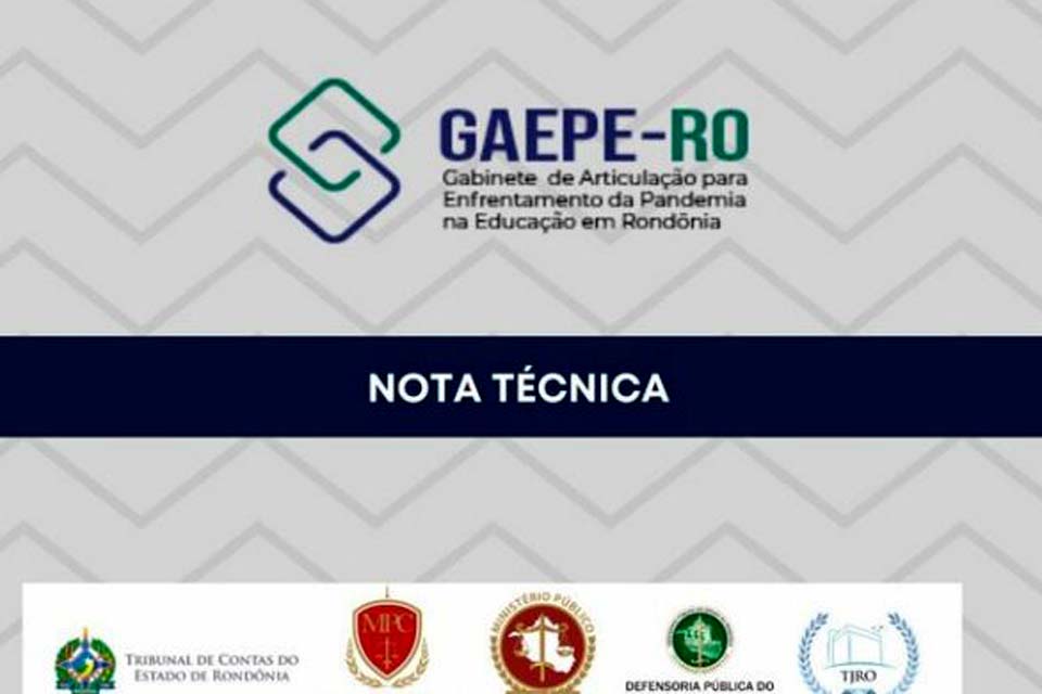 Nota técnica do Gaepe-RO ressalta prioridade e urgência da volta às aulas presenciais em Rondônia, observadas as medidas sanitárias