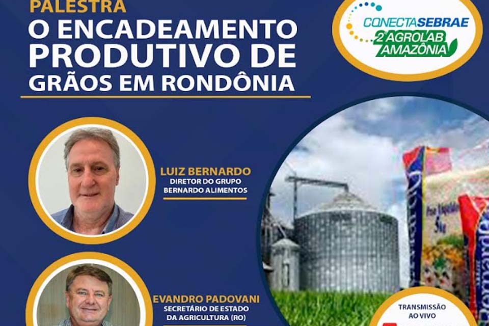 Encadeamento produtivo em torno do mercado de grãos será debatido em evento on line