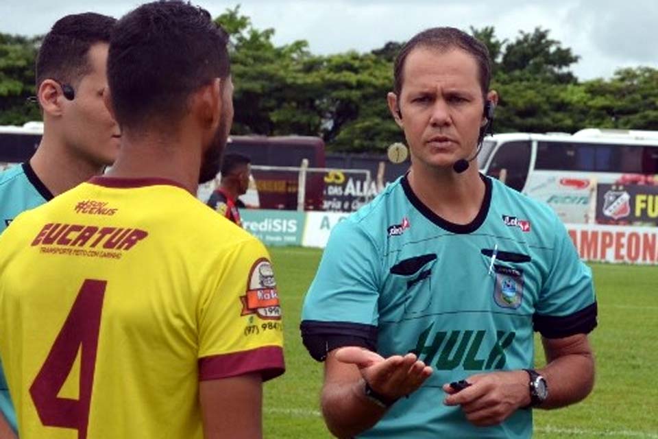 Jonathan Antero apitará duelo entre União Cacoalense x Porto Velho