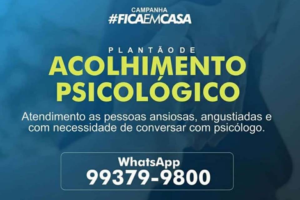 Prefeitura conta com um canal exclusivo no WhatsApp para atender pessoas em situação de emergência emocional