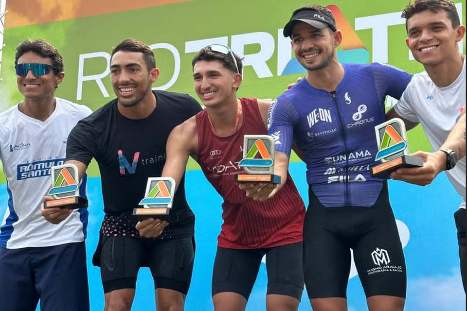 Atletas rondonienses Maicon Romano e Mainá Conceição se destacam no Rio Triathlon 