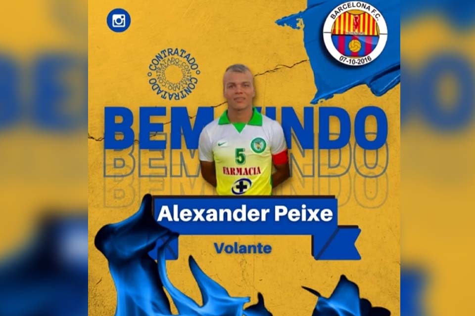 Barcelona acerta com o volante Alexsander Souza Freitas, o Peixe