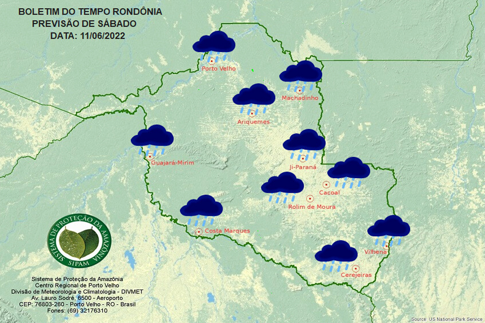 Sipam diz que sábado em Rondônia será com friagem de forte intensidade