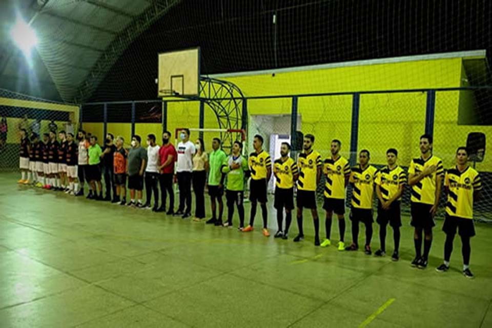 Abertura da 1ª Copa FK de Futsal é marcada por goleada, em Ouro Preto do Oeste