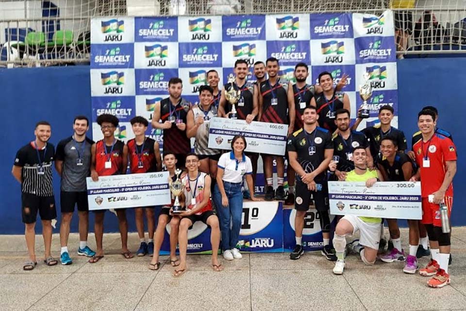 3º Open Jaru de Voleibol fecha agenda esportiva do final de semana em Jaru