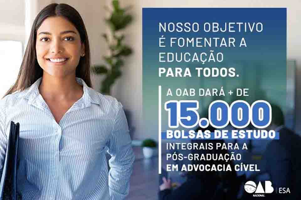 ESA abre inscrições para bolsistas de pós-graduação em Advocacia Cível