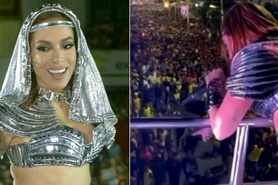 Anitta viraliza nas redes sociais após ajudar a impedir furto de cima do trio elétrico em Salvador: 'Pega'