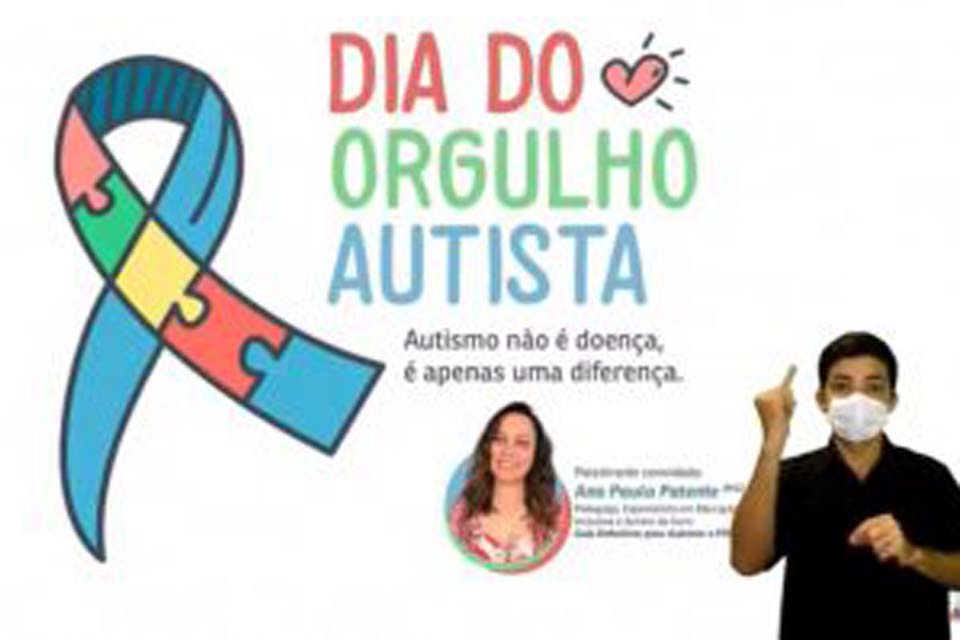 “Autismo não é doença, é apenas uma diferença” foi tema da live promovida pela Seduc com mais de mil visualizações