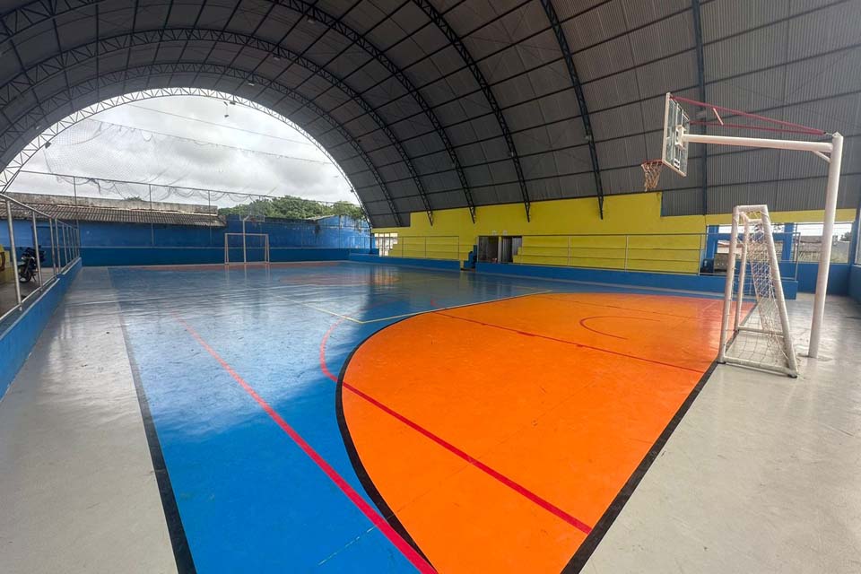 Prefeitura de Porto Velho investe em reformas de quadras esportivas