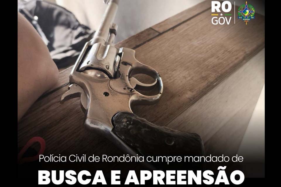 Polícia Civil apreende objetos roubados e revólver durante busca apreensão