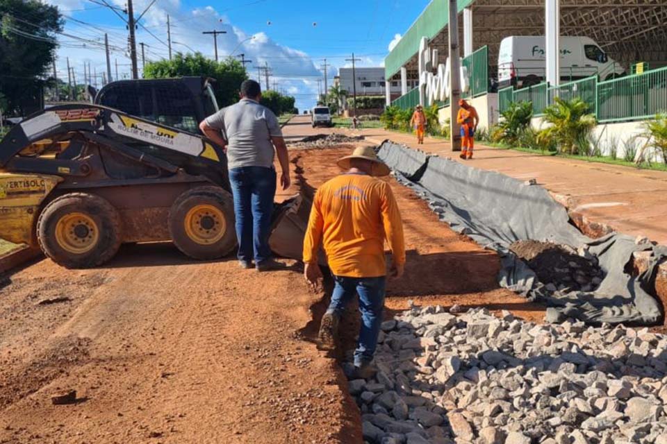 Departamento Estadual de Estradas de Rodagem realiza recuperação na Avenida Norte Sul 