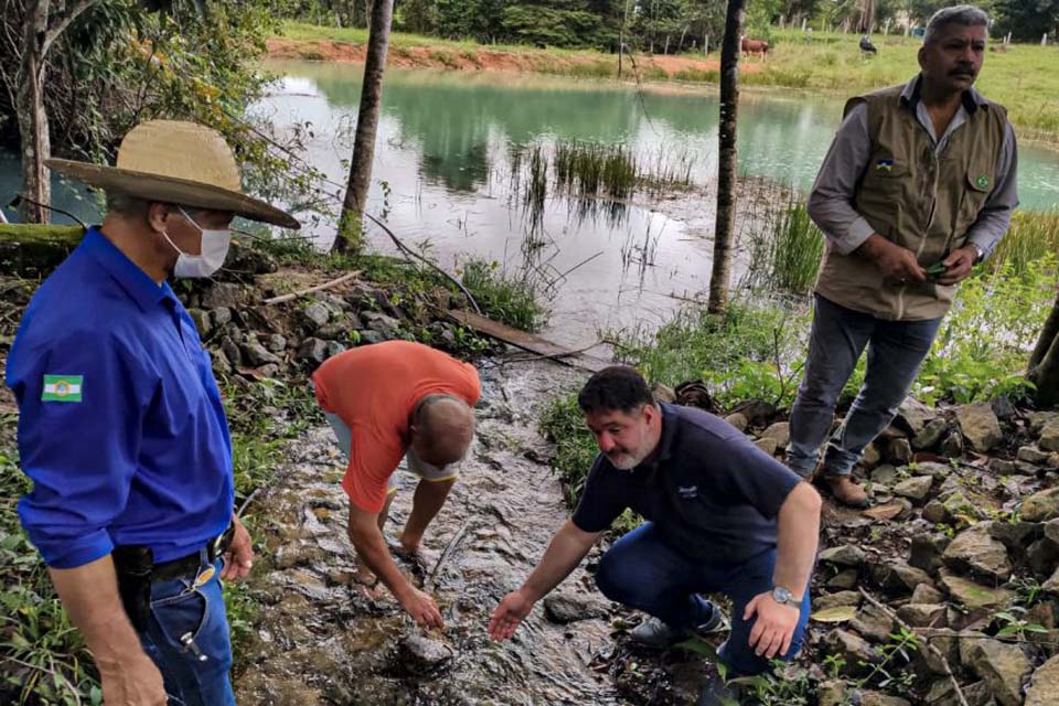 Recuperação de nascentes em propriedades rurais do município de Cacoal é estudada pela Sedam