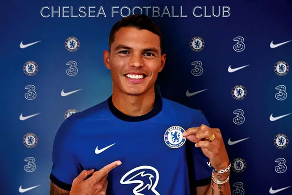 Zagueiro Thiago Silva é o novo reforço do Chelsea, da Inglaterra