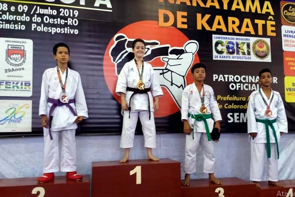 Karateca vilhenense conquista ouro na 1ª fase do Campeonato Estadual