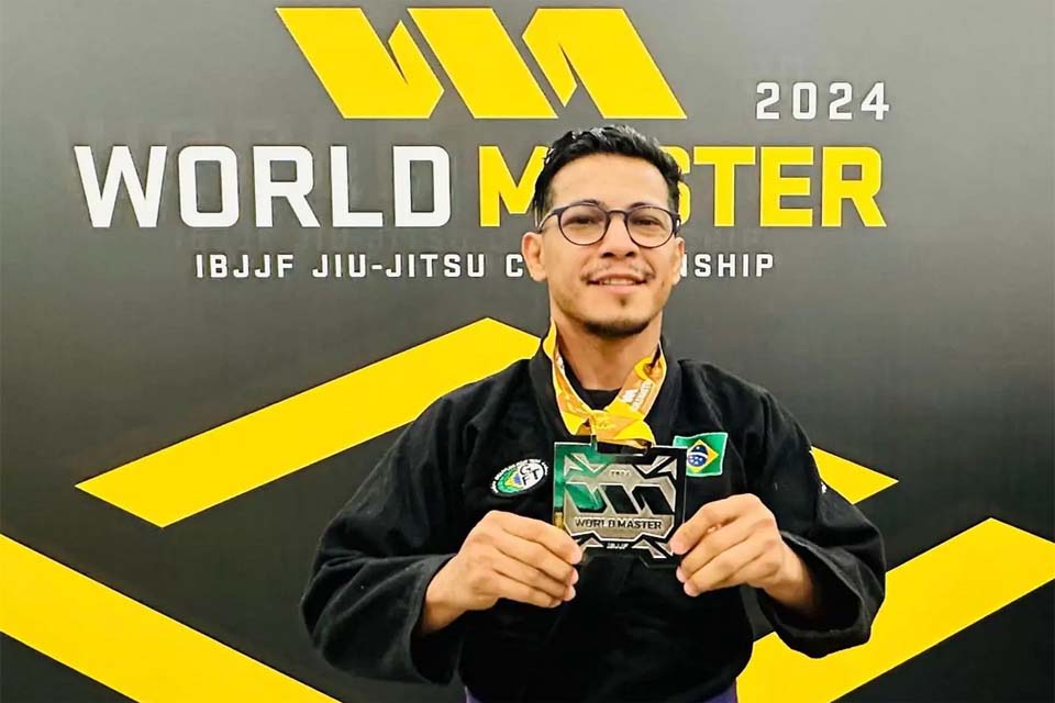 Policial Penal de Rondônia conquista medalha de prata no mundial de Jiu-Jitsu em Las Vegas