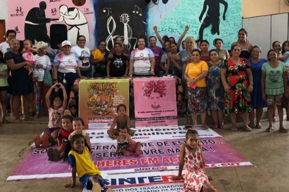 SINTERO realiza palestra sobre violência contra mulher na Vila Princesa em Porto Velho