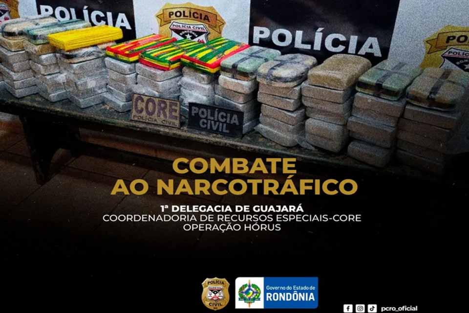 Polícia Civil realiza operação e apreende 80 quilos de drogas em Guajará-Mirim