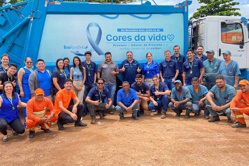 EcoRondônia reforça campanha sobre importância dos cuidados com a saúde e circula caminhões nas cores azul e rosa