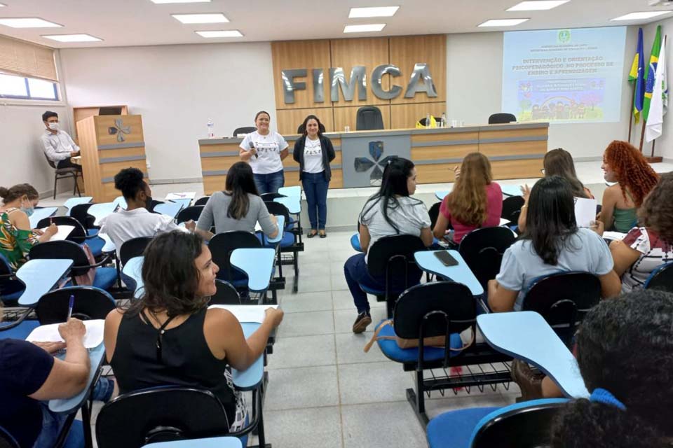 Secretaria de educação promove capacitação sobre orientação psicopedagógico para o ano letivo de 2022