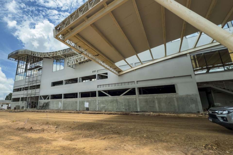 Em oito meses de obras novo terminal rodoviário de Porto Velho já está com 60% dos trabalhos concluídos