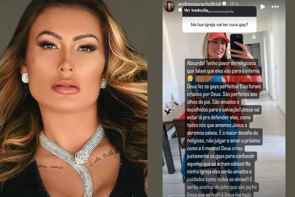 Andressa Urach revela como população LGBTQIA+ será tratada em sua Igreja: “Deus fez os gays perfeitos”