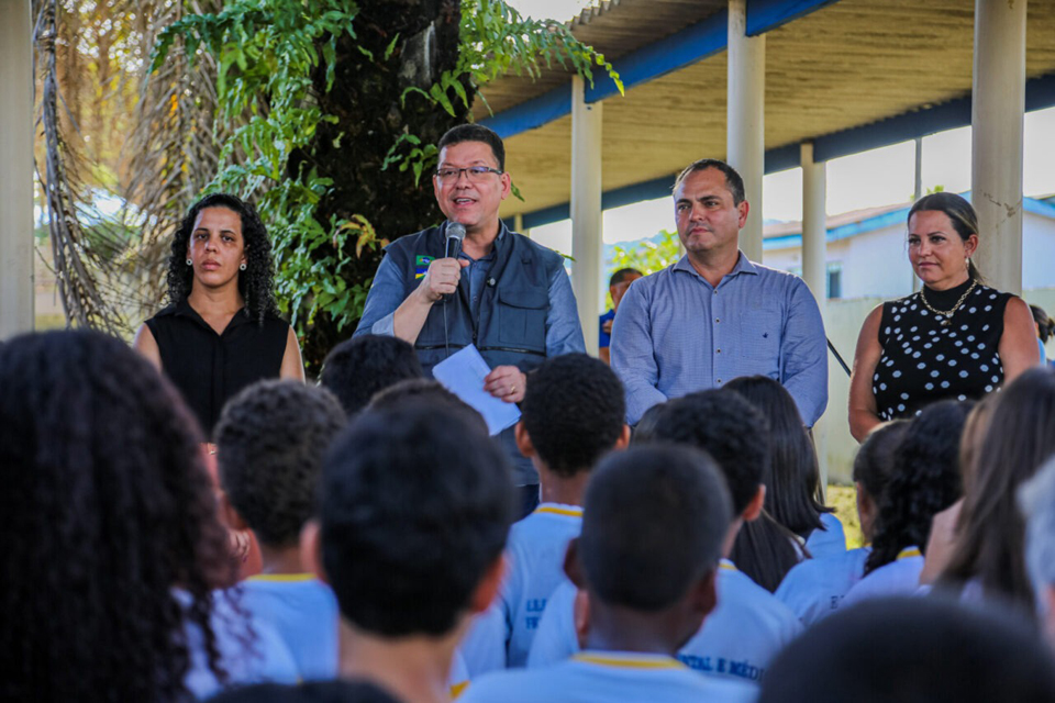 Da capital ao Baixo Madeira: governador Marcos Rocha melhora infraestrutura de mais 50 escolas estaduais