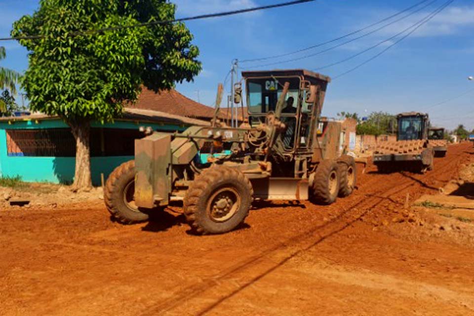 Prefeitura de Porto Velho avança com obras de asfalto no bairro São Francisco