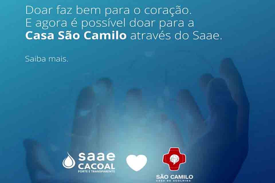 Casa de Acolhida São Camilo - Faça sua doação na sua conta de água!