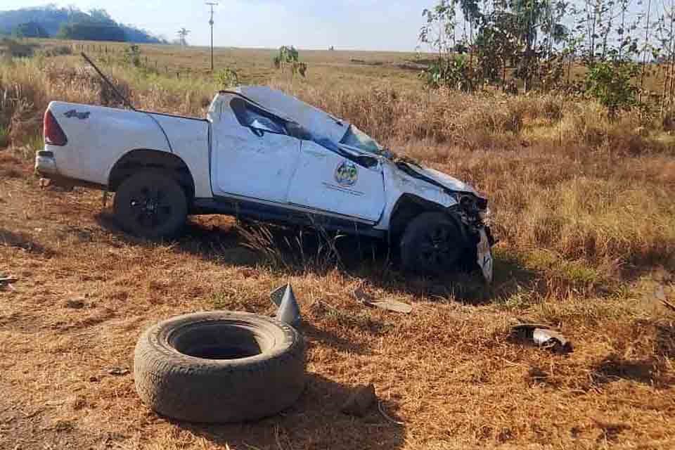 Acidente envolve duas caminhonete deixa 7 pessoas feridas Br-364