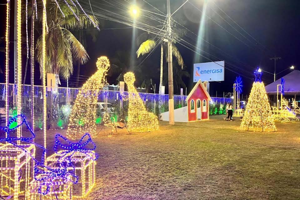 Energisa traz a magia do Natal com espaço iluminado em Porto Velho