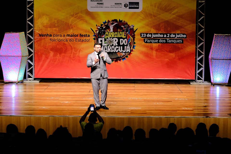 Assembleia Legislativa de Rondônia prestigia lançamento do Arraial Flor do Maracujá