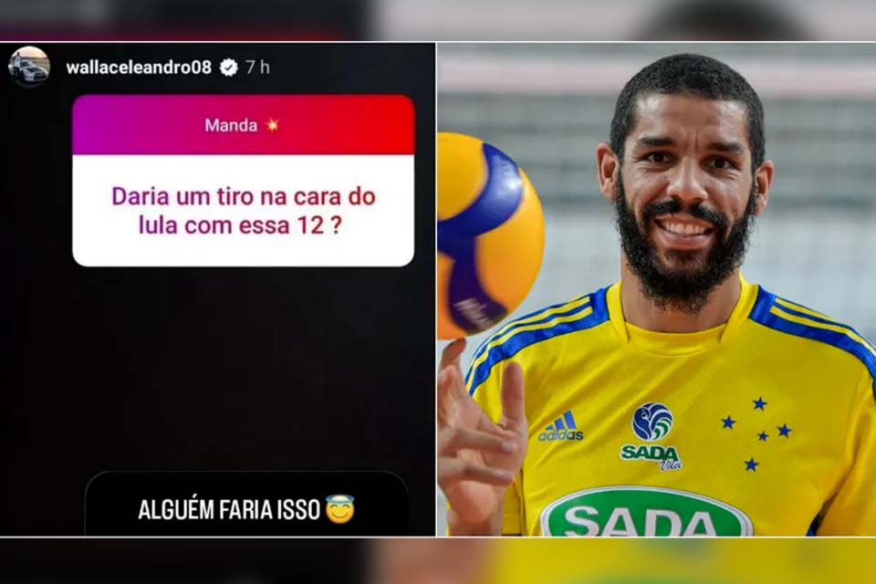 Planalto aciona AGU após jogador de vôlei Wallace, ex-seleção, fazer post sobre violência contra Lula