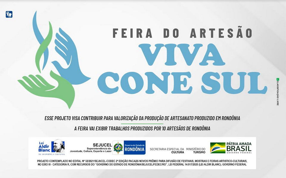 Feira do artesão Viva Cone Sul será realizada em abril de forma virtual em Rondônia