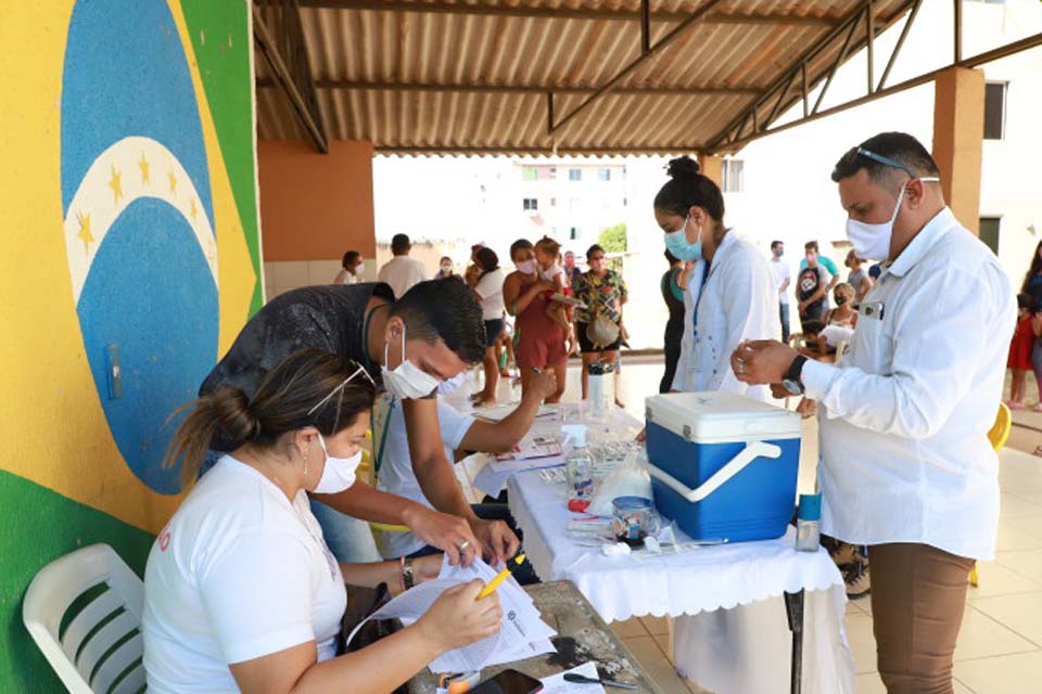 Porto Velho: 619 moradores foram vacinados durante força tarefa realizada pela Semusa