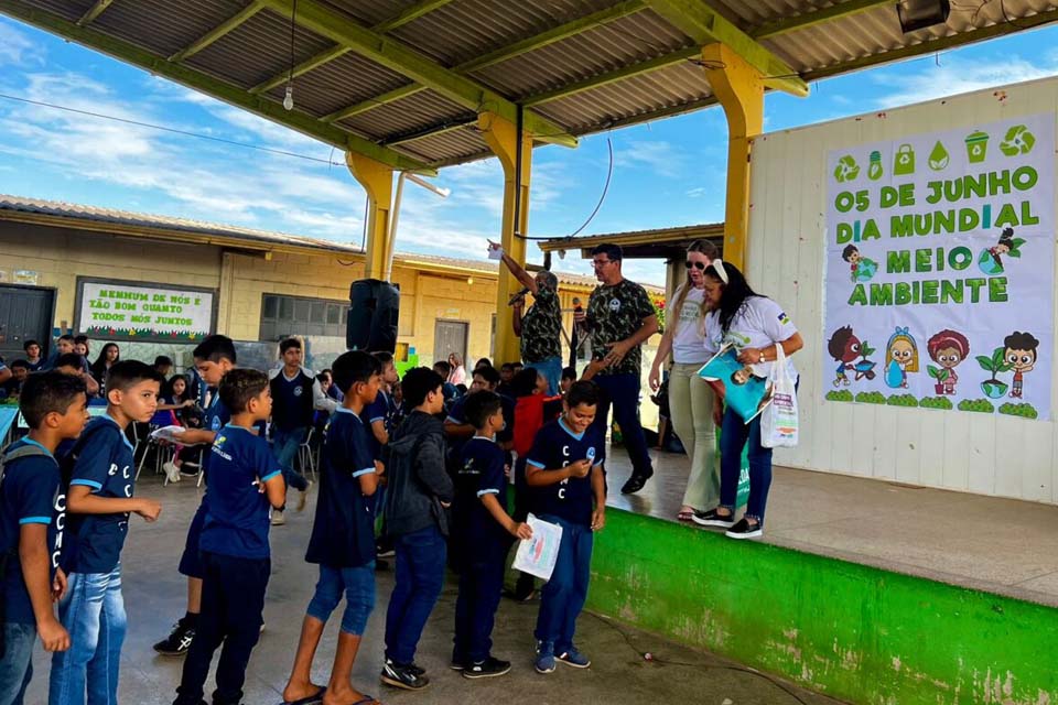 Sedam dá início às atividades da Semana do Meio Ambiente em escola na zona Sul da Capital