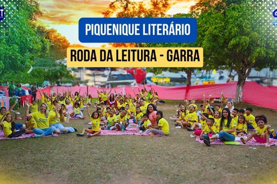 Semast de Pimenta Bueno realiza Piquenique Literário - Roda da Leitura - na Praça do Pioneiros