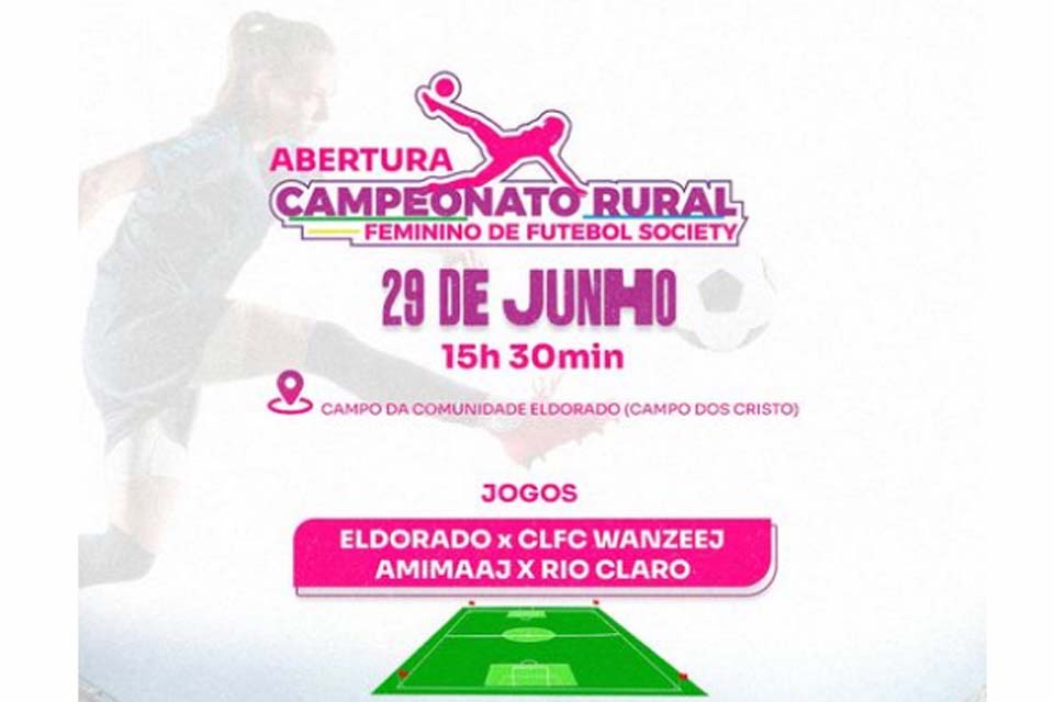 Prefeitura anuncia Primeiro Campeonato Rural Feminino de Futebol de Espigão do Oeste