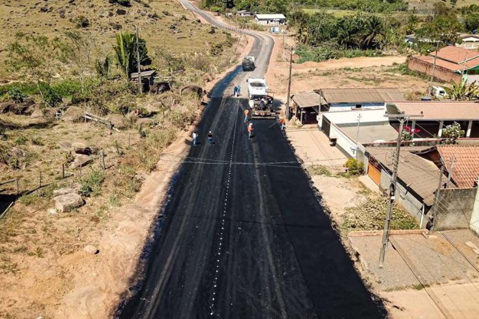 Obra de recapeamento asfáltico na RO-140 garante acesso ao município