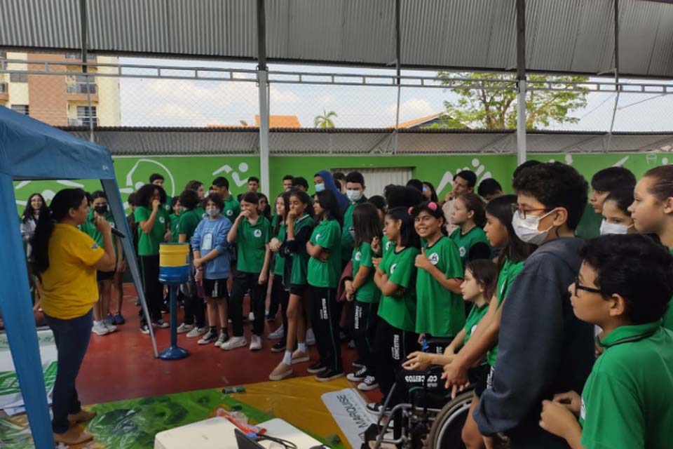 Projeto leva conscientização sobre limpeza da cidade a escolas de Porto Velho